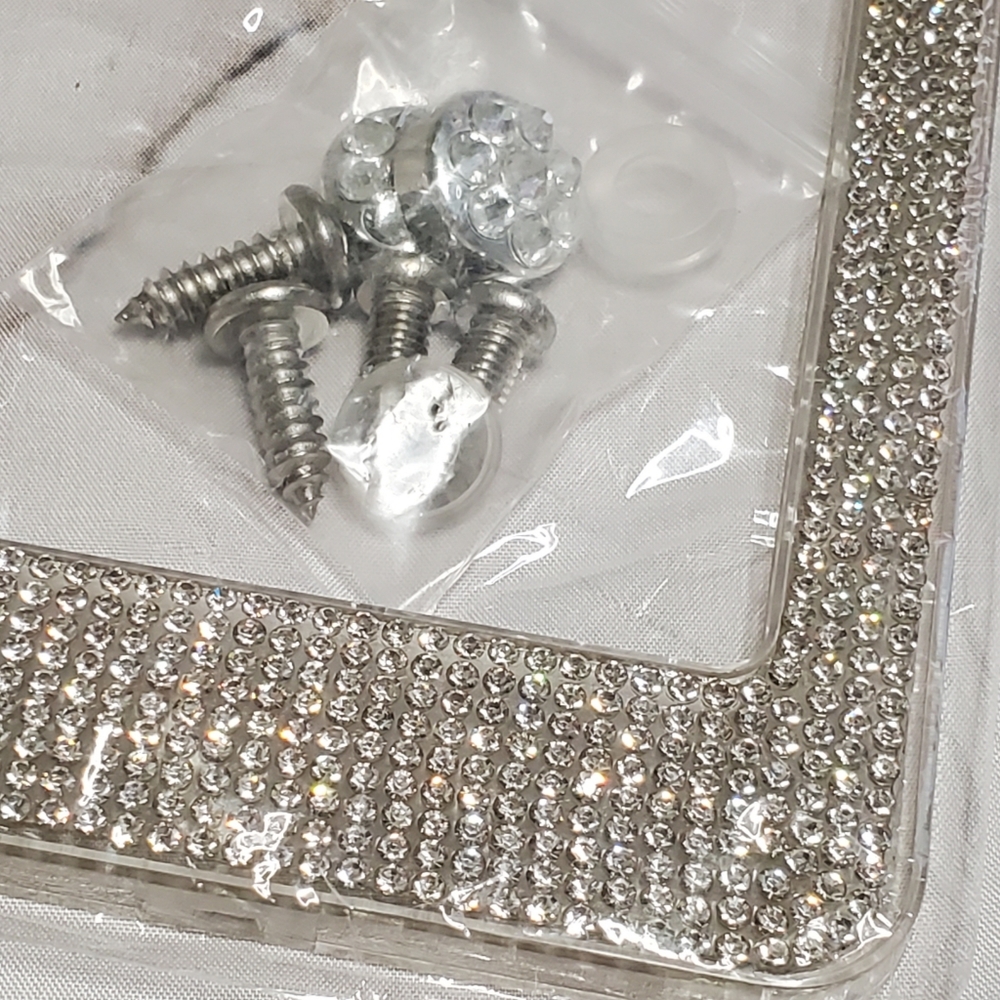 Rhinestone License Plate Frame - Picture 2 of 2